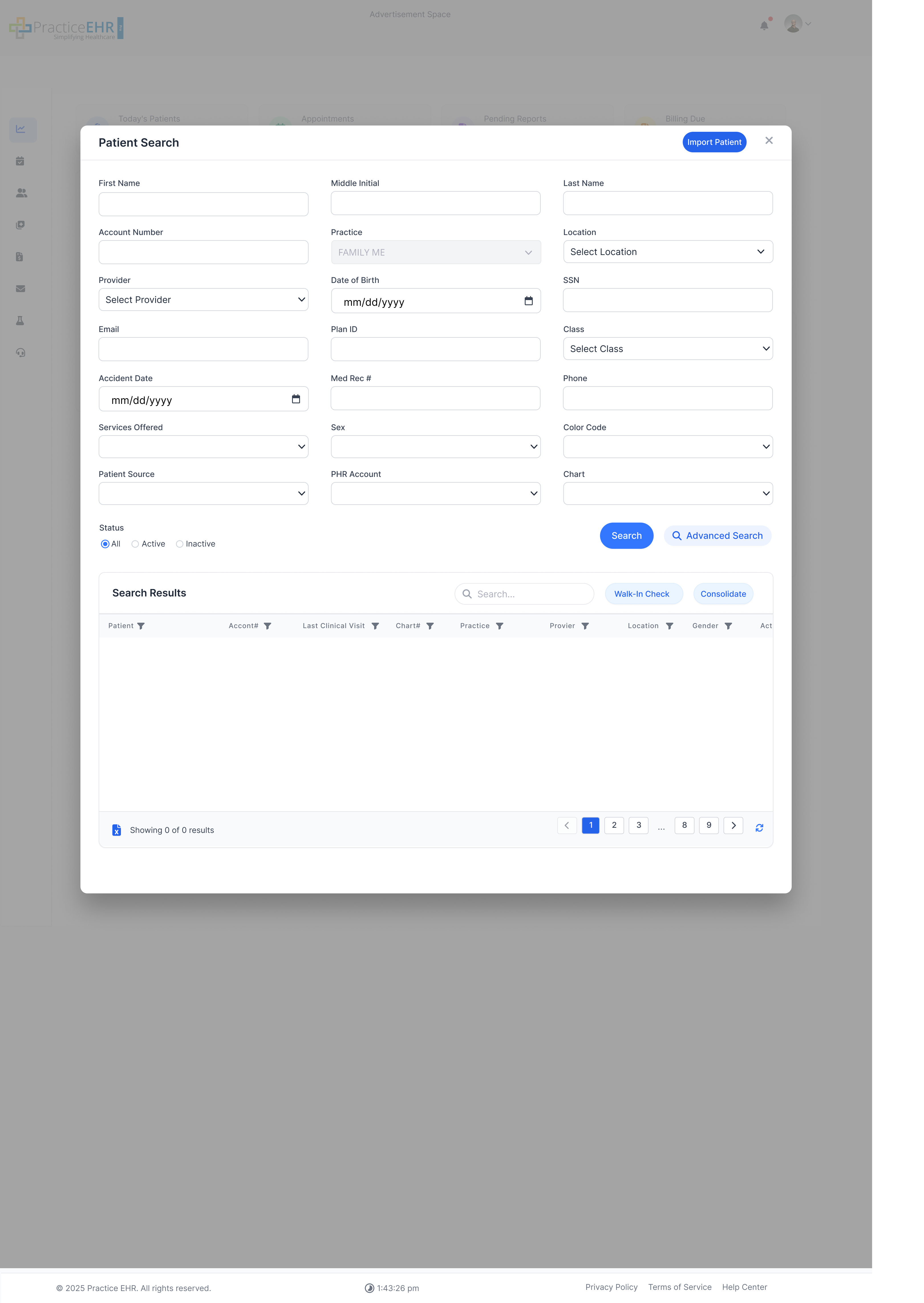 Patient Search Screen 4
